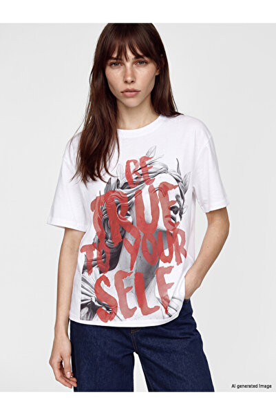 LC Waikiki Esvab • Modern & Distinctive 100% Cotton Loose Fit Women's T-Shirt