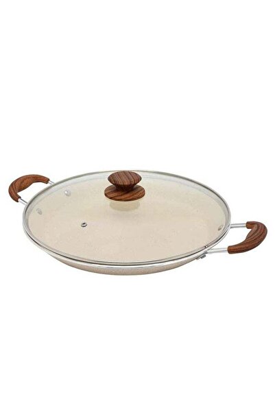 Trust Non-Stick Aluminum Seafood Pan With Glass Lid With Soft Touch Wood Hand...