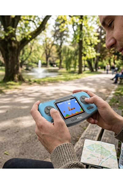 Beta Moda Hub Taşınabilir Klasik Oyun Konsolu TV Bağlantılı Dahili Oyunlu Şarjlı Game Console