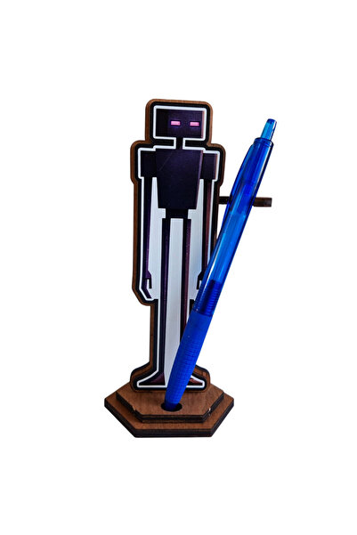 OEM Figurină Minecraft Enderman Boss Mob, 15 cm, lemn