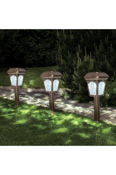 OEM Lampă solară de grădină bronz 26cm