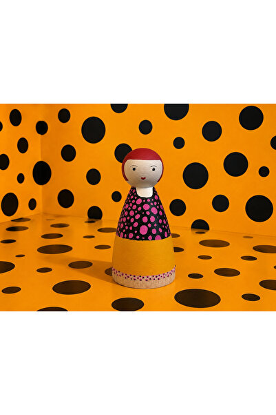 pinaart Wooden Peg Doll Art Series -Yayoi Kusama-
