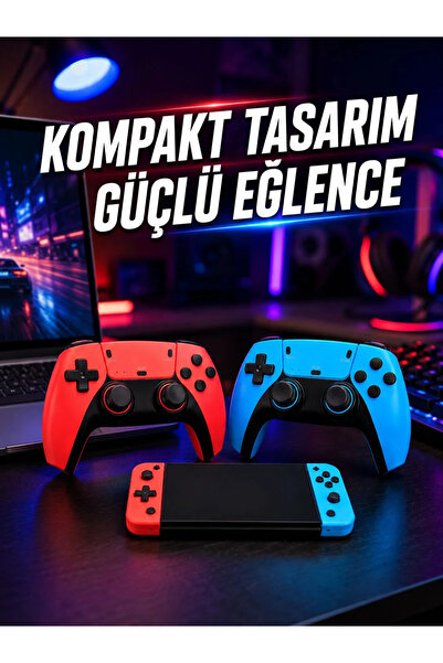 Beta Moda Hub Kablosuz Retro Oyun Konsolu HDMI TV Bağlantılı Çift Gamepad Seti