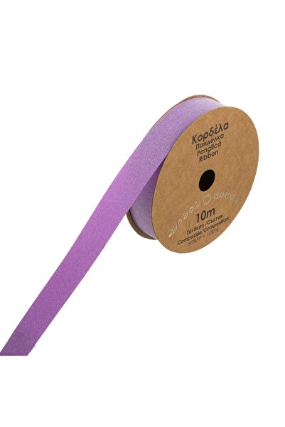 OEM Panglică de ambalare mov cu sclipici 10m x 1.8cm