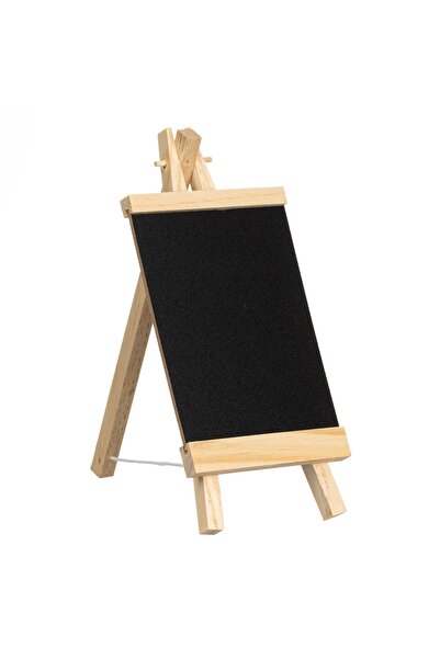 OEM Tablă decorativă neagră cu suport din lemn 9x20cm