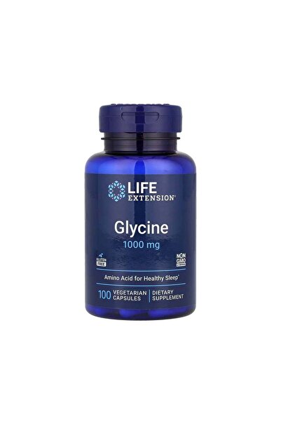 Life Extension غلايسين 1000 ملغ - 100 كبسولة نباتية