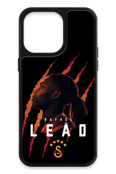 Galatasaray Rafael Leão iPhone 15 Pro Max Kılıf (Cam) - Lisanslı Orijinal