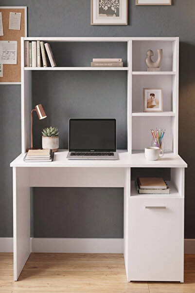 L'occi Concept Sturdy Kitaplıklı Çalışma Masası Dolaplı Bilgisayar Masası 110...