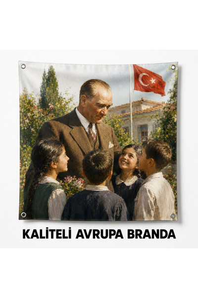 HiperAD Reklam Atatürk ve Çocuklar Türk Bayraklı Okul 23 Nisan Temalı Avrupa ...