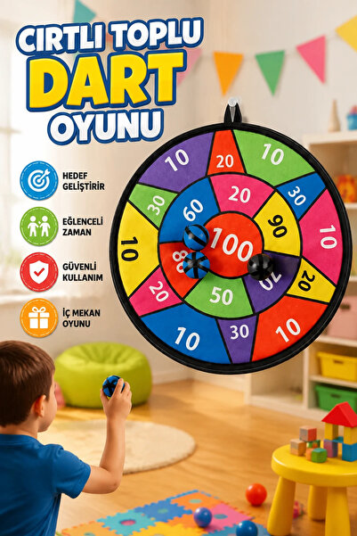 canrodi Velcro Ball Dart Target Game for Kids