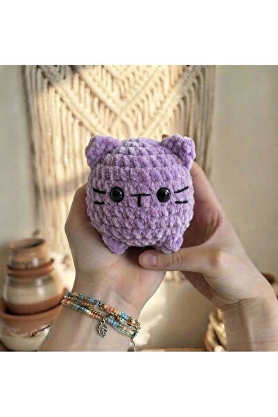 Muhteşem Concept Peluş Kedicik Amigurumi El Örgüsü Yumoş Kedi