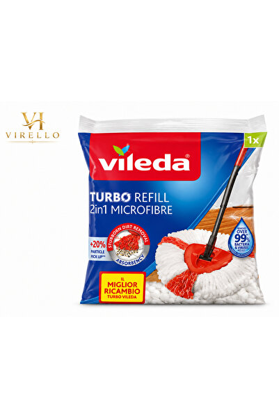 Vileda Rezervă mop Turbo 2in1 Microfibre, microfibră, 1 bucată