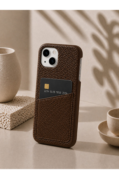 botyco iPhone 14 (6.1 Inch) Compatible Leather Phone Case with Open Sides, Fr...