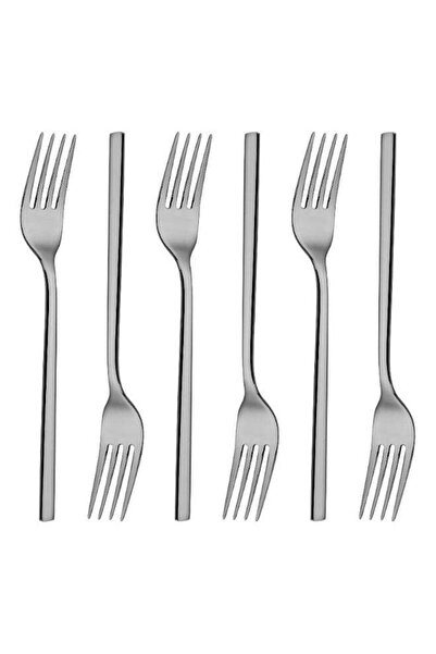 Dove 6-Piece Stainless Steel Meat Fork Set Silver 20.8cm