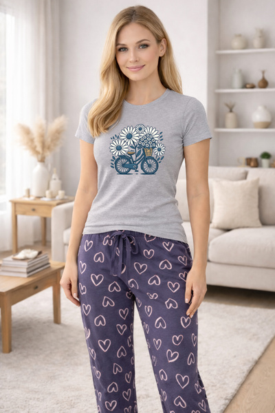 MVRDAR Pijamale dama din bumbac premium, pijama femei confortabila