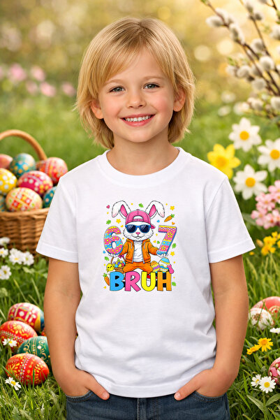 MVRDAR Tricou copii Paste fericit - tricou unisex din bumbac 100%, colectia P...