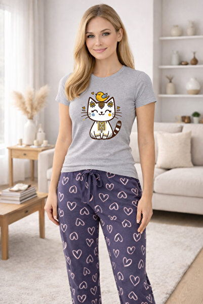 MVRDAR Pijamale dama din bumbac premium, pijama femei confortabila
