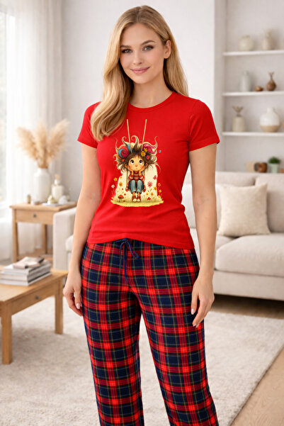 MVRDAR Pijamale dama din bumbac premium, pijama femei confortabila