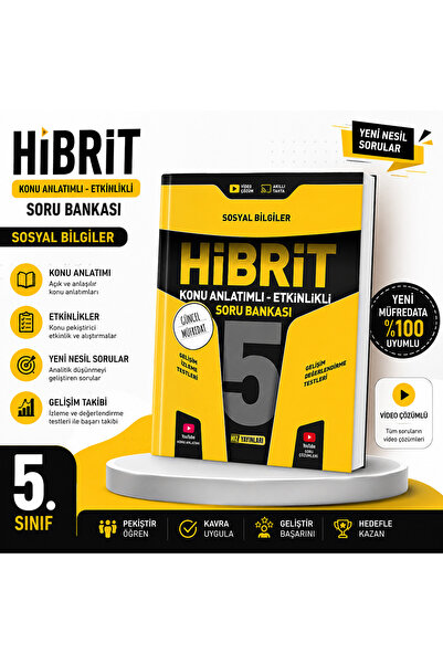 Hız Yayınları 5. Sınıf Sosyal Bilgiler Hibrit Soru Bankası – | Konu Anlatımlı...