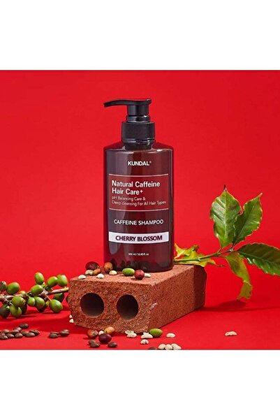 Kundal Natural Caffeine Shampoo – Cherry Blossom 500ml