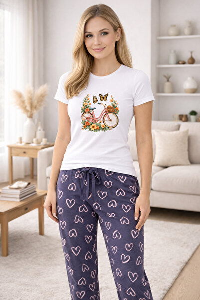 MVRDAR Pijamale dama din bumbac premium, pijama femei confortabila