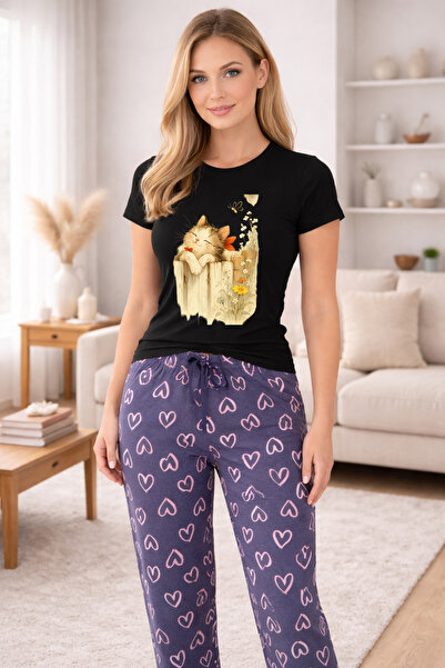 MVRDAR Pijamale dama din bumbac premium, pijama femei confortabila