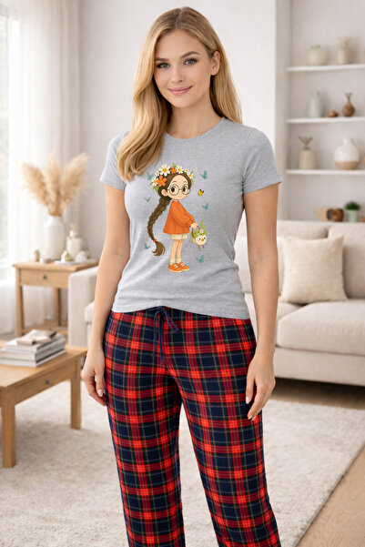 MVRDAR Pijamale dama din bumbac premium, pijama femei confortabila