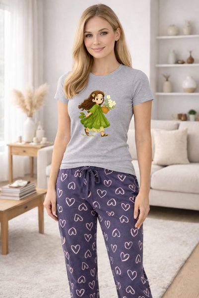 MVRDAR Pijamale dama din bumbac premium, pijama femei confortabila