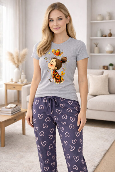 MVRDAR Pijamale dama din bumbac premium, pijama femei confortabila