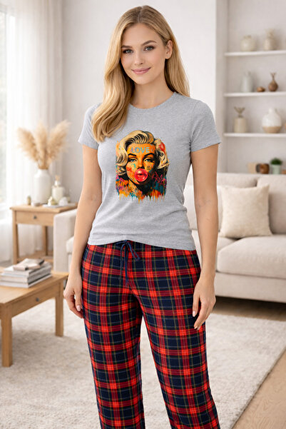 MVRDAR Pijamale dama din bumbac premium, pijama femei confortabila