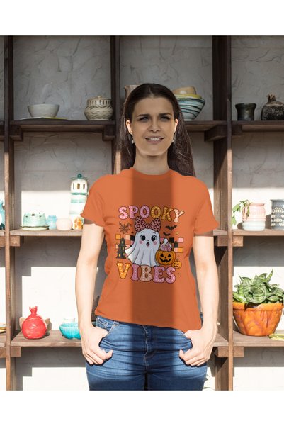 MVRDAR Tricouri unisex 100% bumbac colecția Halloween, Spooky și Horror
