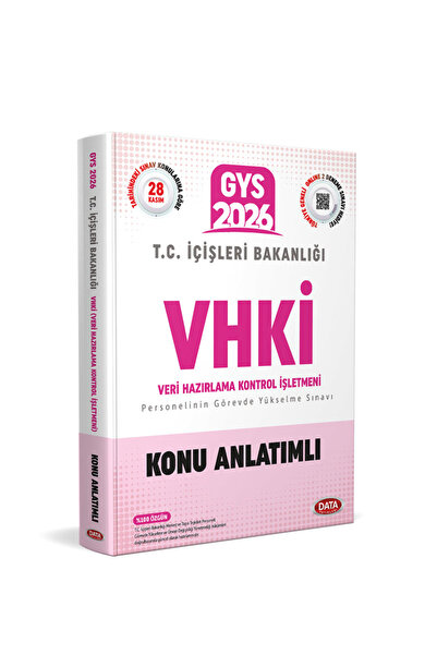 Data Yayınları 2026T.C. İçişleri Bakanlığı VHKİ GYS Konu Anlatımlı