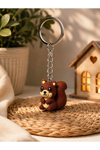PANİVUE Keychains in Various Shapes – Flamingo, Rabbit, Cactus, Fox, Cup, Sno...