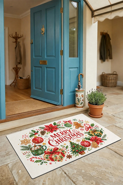 Valerine Life Door Mat 45X70Cm Interior Outdoor New Year Products Christmas D...