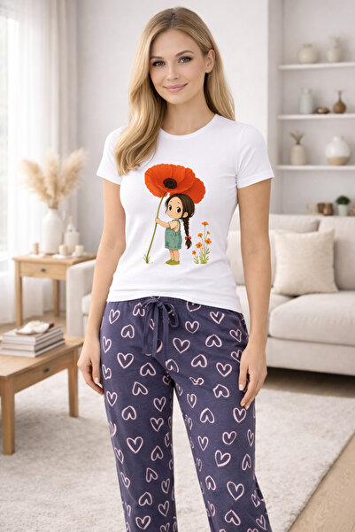 MVRDAR Pijamale dama din bumbac premium, pijama femei confortabila