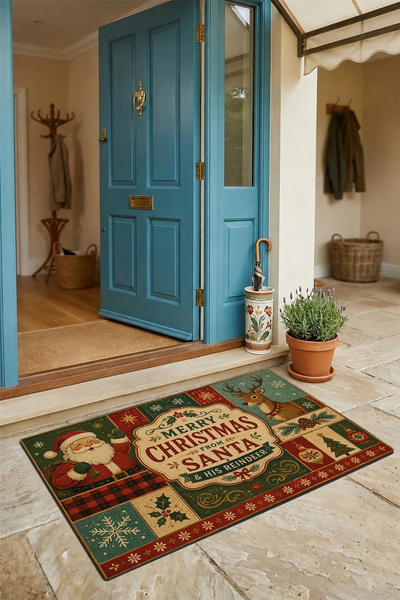 Valerine Life Doormat 45X70Cm Interior Exterior New Year's Products Christmas...
