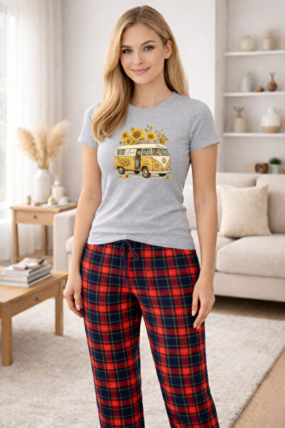 MVRDAR Pijamale dama din bumbac premium, pijama femei confortabila