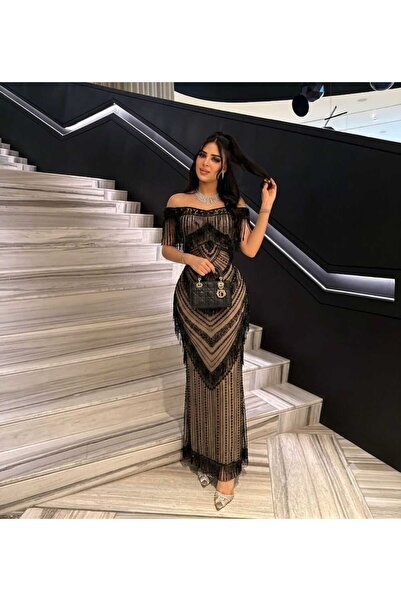 Hullm Store فستان اسود سهره شك
