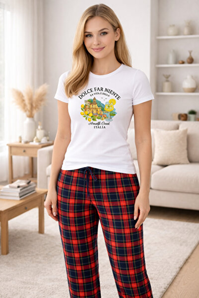 MVRDAR Pijamale dama din bumbac premium, pijama femei confortabila