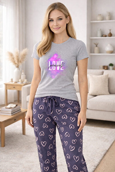 MVRDAR Pijamale dama din bumbac premium, pijama femei confortabila