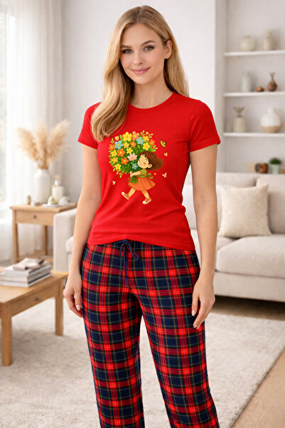 MVRDAR Pijamale dama din bumbac premium, pijama femei confortabila