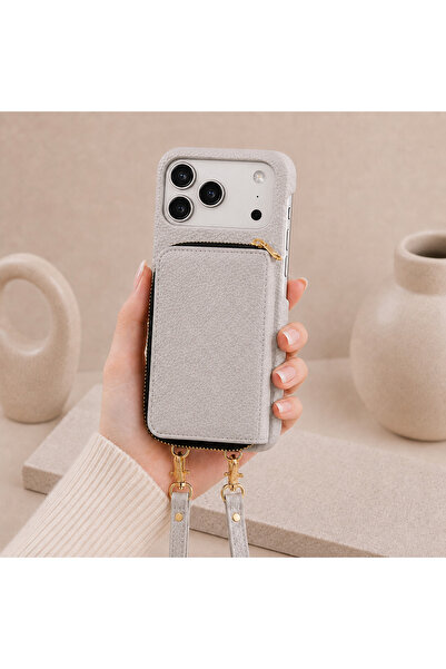 botyco Iphone 17 Pro Max (6.9 inç) Uyumlu Yanları Açık Slım Tasarım Cüzdanlı ...