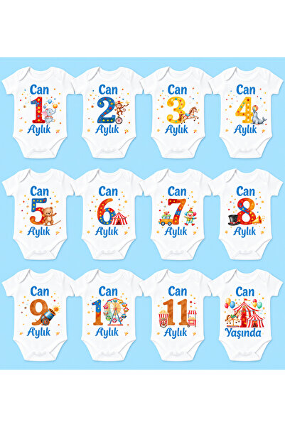 EYDUBABY Special Design Baby Bodysuit with 12 Pieces in Each Box, Printed and...
