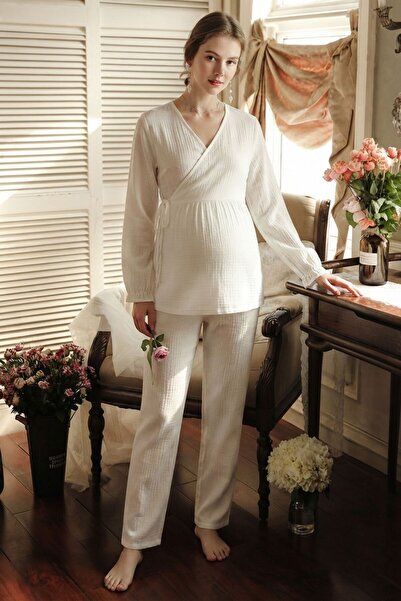 Generic Brand Venera Maternity and Breastfeeding Compatible V-Neck Double-Bre...