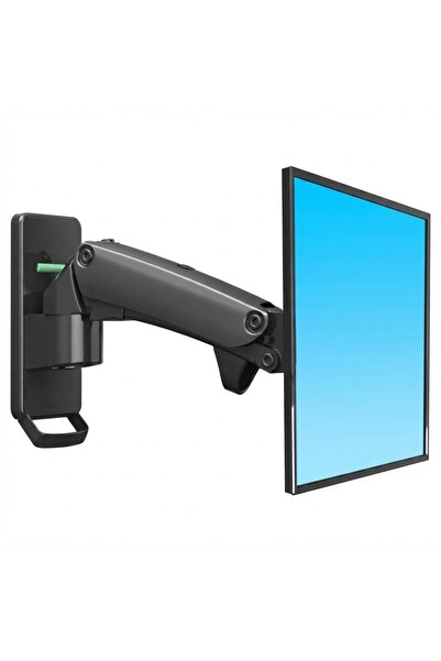 Omniax F120 17–27" Vesa Compatible Full Motion Black Wall Mount with Gas Spring