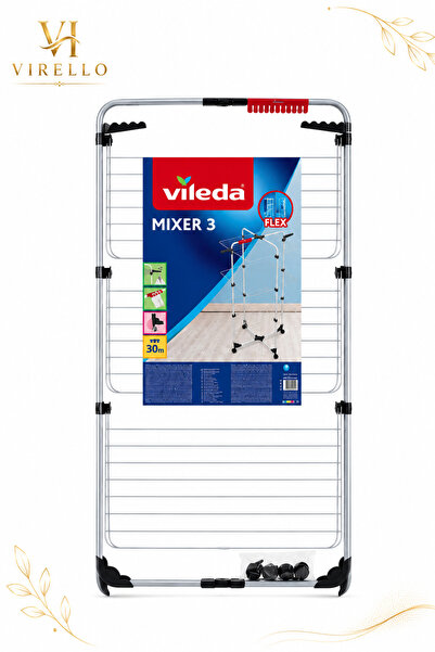Vileda Uscător de rufe Mixer 3 Flex, pliabil, suprafață de uscare 30 m