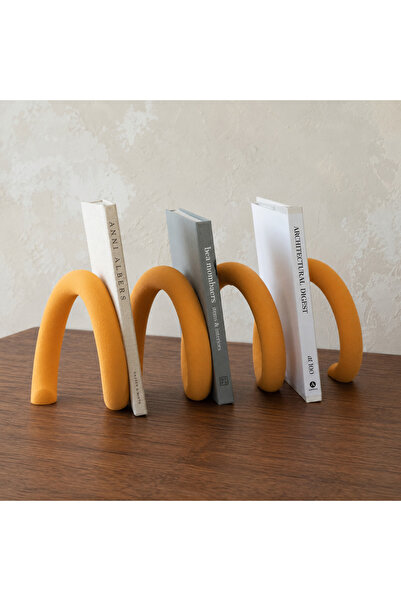 artemoris Decorative Book Holder Modern Wave Form Book Support Desktop Organizer