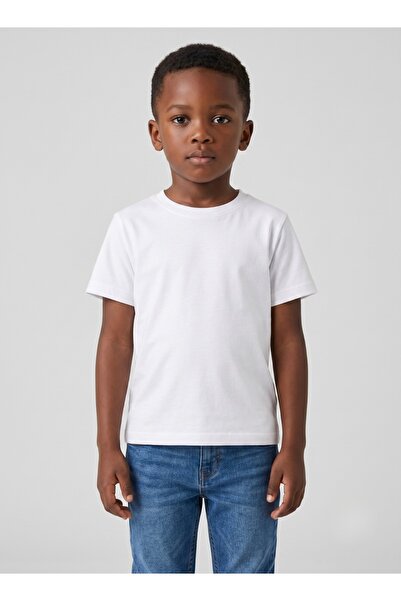 Babyqlo Solid white tee for boys and girls