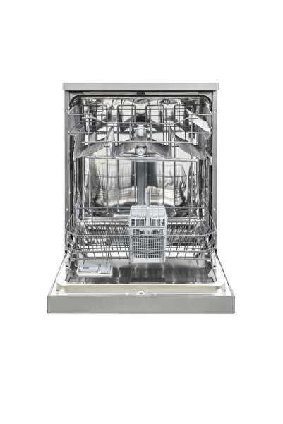 Kitchen Line غسالة أطباق بسعة 14 مكانًا باللون الفضي - 8 برامج غسيل وشاشة رقمية