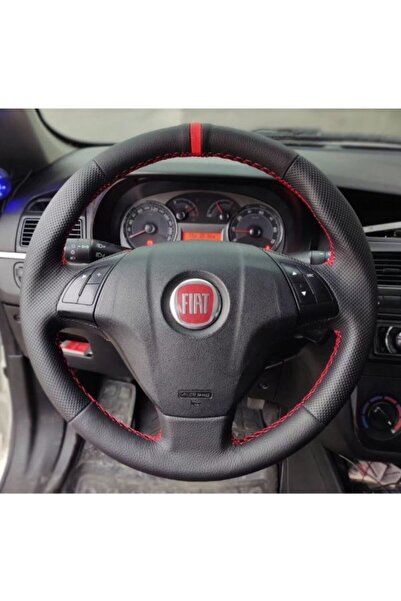 STİLİX GARAGE Fiat Linea (Tuşlu) Araca Özel Dikmeli Direksiyon Kılıfı NOKTA D...